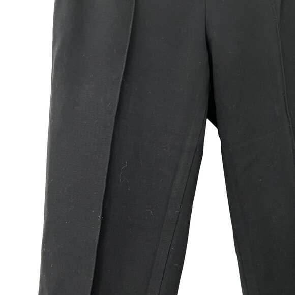 Diane Von Furstenberg Black Front Seam Size Zip Skinny Ankle Pants Size 10 - Picture 4 of 7